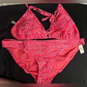 NWT Gap Floral Pink Bikini Set